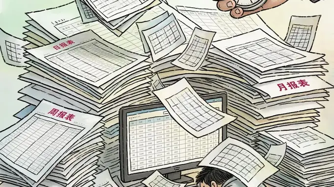 别让基层干部再当数据“传声机”“汇总员”