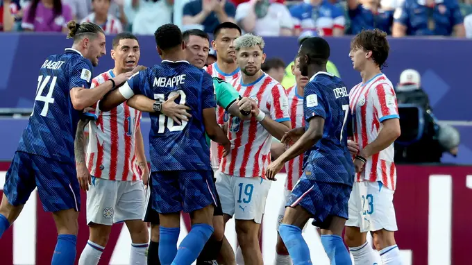 世界杯-5射0正巴尔科拉染黄 法国队半场暂0-0巴拉圭