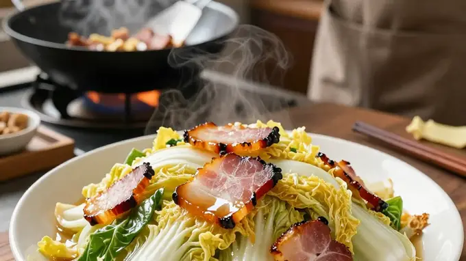 腊肉炒白菜：冬日里最动人的咸香与清甜