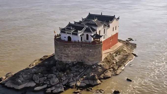 枯水季探访鄂州观音阁 亲见万里江心千年江阁的古朴风姿