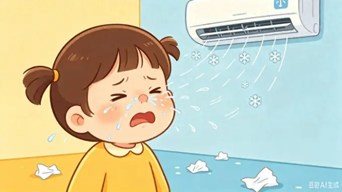 空调一开，娃就喷嚏不断？当心！凉爽背后藏着过敏“元凶”