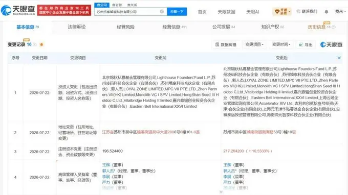 蚂蚁集团旗下公司入股苏州乐享智能科技有限公司