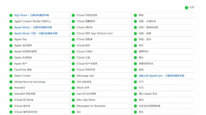 苹果App Store等多服务突发异常 官方称例行维护现已全部恢复