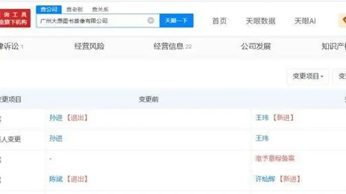 东方甄选核心掌舵人孙进辞任广州大愚图书音像法人及董事