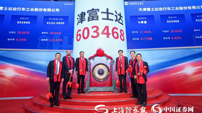 津富士达8月6日登陆上交所主板挂牌上市 开盘高开超126%